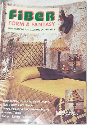 2 Headboard Patterns Lamps Tables Fiber Form And Fantasy Macrame Book Patterns • $9.99