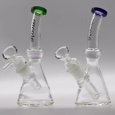 7 Inch MINI Pocket Bent Neck Bong Water Pipe W Color Lip Glass Hookah • $19.95