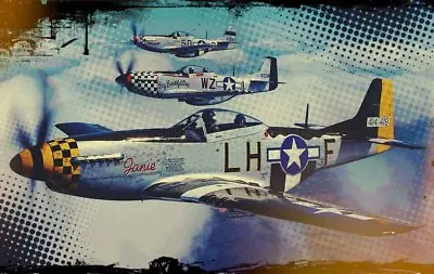 Art Wall Decor War Retro Vintage Fighter Painting Printed Canvas Giclee • $11.99