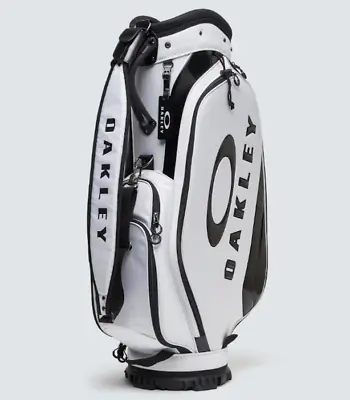Oakley Golf Cart Bag 17.0 FW 9.5 X 47 Inch 6-way Divider 3.25kg White / Black • $298.99