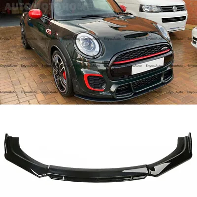 For Mini Cooper R55 R56 F55 F56 Front Bumper Lip Spoiler Splitter Glossy Black • $57