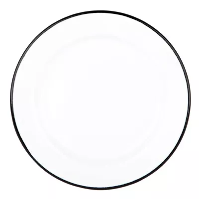 NEW Falcon Enamel Side Plate White & Black 20cm • £4.32