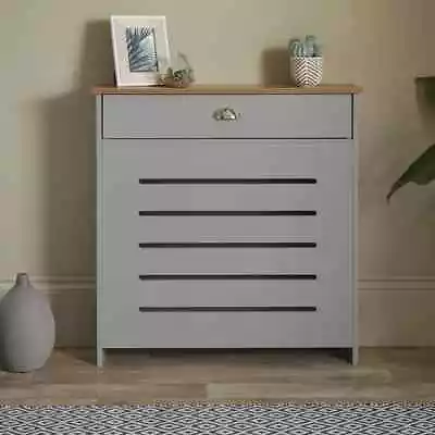 *REDUCED* Mini Radiator Cover With 1 Drawer  Modern Grey And Oak Effect To. #4 • £39.99