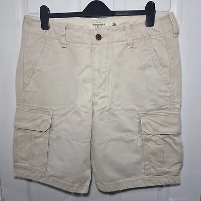 Abercrombie & Fitch Shorts Mens W36 Utility Cargo Design Heavy Cotton Beckham • £43.45