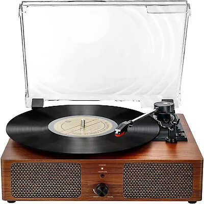 Digitnow Record Player Bluetooth Turntable For Vinyl With Speakers & USB Player • $39.95