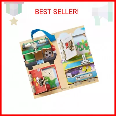 Melissa & Doug Locks And Latches Board Wooden Educational Toy • $24.50