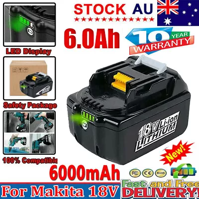 For Makita 18v Battery 6.0Ah Li-Ion Cordless Multi Tool BL1860 LXT BL1850 BL1830 • $28.29