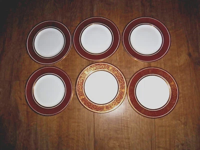 Exquisite Royal Doulton Buckingham ~ 6 X 8  Dessert Plates ~ Excellent • £19.99