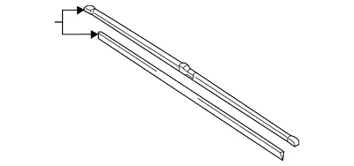 Genuine Volkswagen Wiper Blade 5G1-998-002 • $36.33