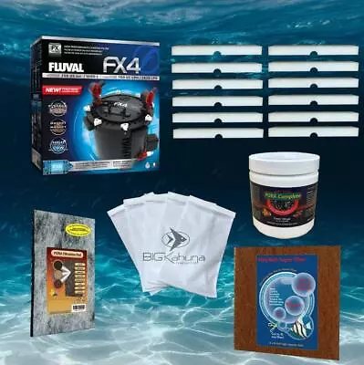 Fluval Fx4 Aquarium Canister Filter And Media Bundle - Free Shipping!!! • $354.95