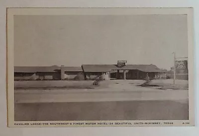 Cavalier Lodge Motor Hotel Motel McKinney Texas TX  Postcard Vintage U • $4.95