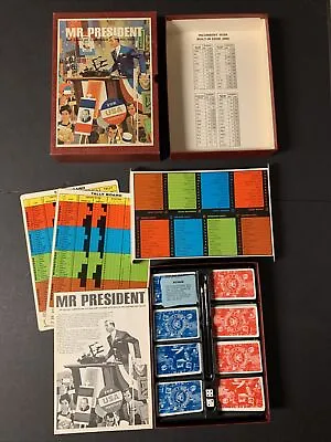 Vintage MR. PRESIDENT 3M Bookshelf Game 1967 Complete • $29.95