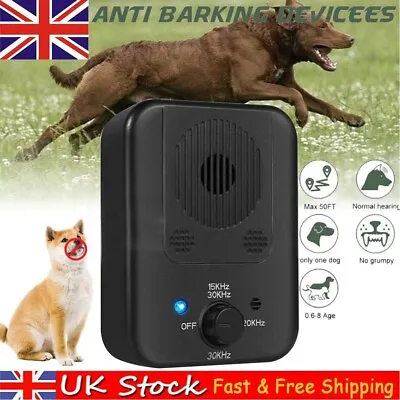 Ultrasonic Bark Dog Repeller Stopper Pet Training Stop Barking Anti Noise Device • £17.99