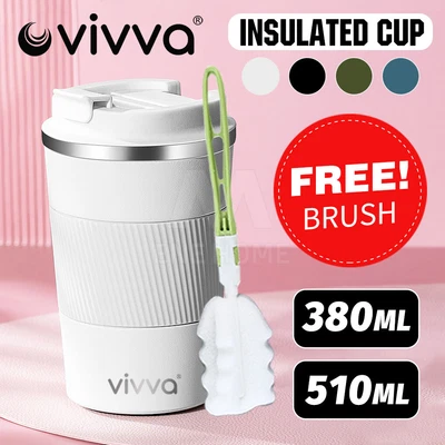 $17.94 • Buy Coffee Mug Stainless Steel Double Wall Leakproof Travel Cup Insulated Reusable