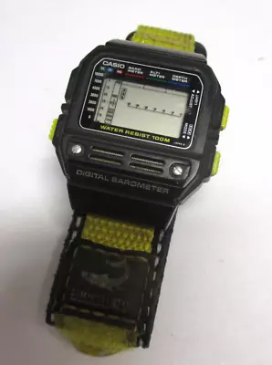 Vintage CASIO DIGITAL BAROMETER BM-100WJ Wrist Watch • $69.99