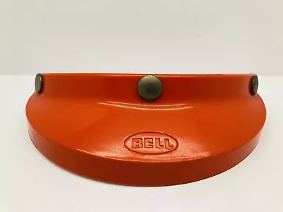 Vintage 1970s Bell 520 Orange Motorcycle Helmet Visor • $75