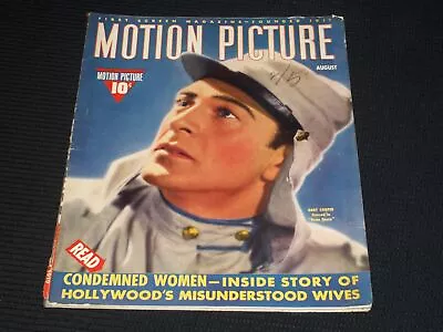 1939 August Motion Picture Magazine - Gary Cooper Front Cover - E 1515 • $45