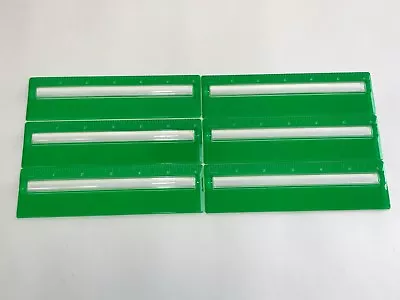 6 Lot Ruler With Magnifier 6 Inch Green 1/16 Graduation 2X Raised Magnifier  • $8.95