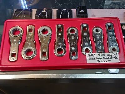 Mac Tools SAE 8pc Set Torque Adp Ratchet Wrenches • $200