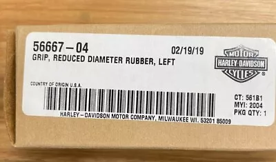 $20 • Buy Harley Davidson Genuine Reduced Diameter Rubber Left Grip OEM