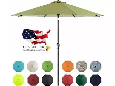 Tempera 9' Outdoor Market Patio Table Umbrella With Push Button Tilt And Crank • $54.99