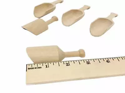 1- 3 Wooden Scoops Hand Painted Wood Scoop Candy Scoop Bath Salt Scoop Ice Cream • $1.99