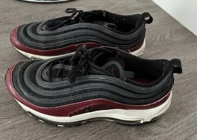 Nike Air Max 97 QS Sneakers US6Y Au 6 EU38.5 Black Red Air Max 97 Kids Teen Men • $49