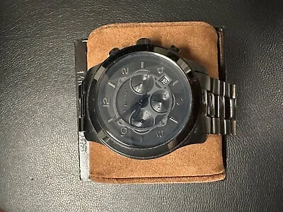 Michael Kors MK8157 Blacked Out  Analog Quartz Stainless Steel Men's Watch • $50