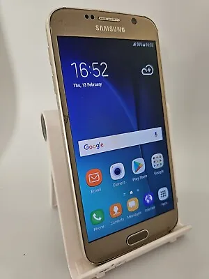 Samsung Galaxy S6 Gold Unlocked 32GB 3GB RAM 5.1  Android Smartphone Cracked • £27.99