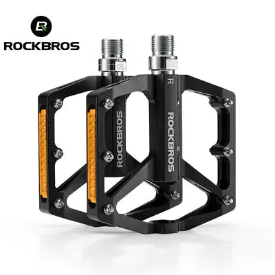 ROCKBROS Bicycle Bike Pedals Cycling Mountain MTB Pedals Aluminium Alloy 9/16'' • $29.59