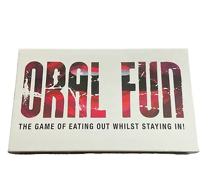 Oral Fun Board Game The Game Of Eating Out Whilst Staying In - New & Sealed • £17.49