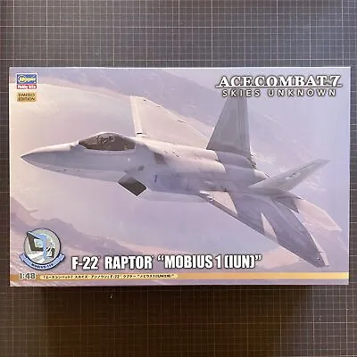 Hasegawa 1/48 Ace Combat 7 Skies Unknown F-22 Raptor Mobius 1 IUN Modelkit SP571 • $150.58