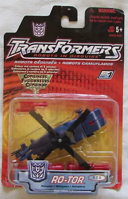 NIB RO-TOR Helicopter Transformers Decepticon Commando Robots In Disguise 2001 • $9.95