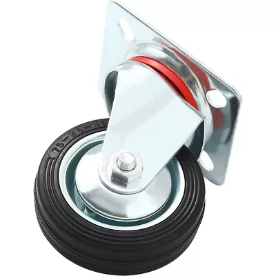8 Pcs 3  Swivel Caster Wheel Base With Steel Ball Bearings Top Plate Hard Rubber • $24.99