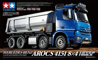 56366 Tamiya RC 4WD 1/14 Mercedes-Benz Arocs 4151 8x4 Tipper Truck Lorry HGV Kit • £799.95