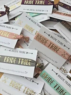 £1 • Buy Bride Tribe Wristbands /hair Ties Bachelorette Hen Party Accessories & Favours