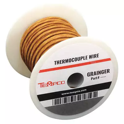 TEMPCO TCWR-1015 Thermocouple WireK24AWGBrn100ft 3AGF3 TEMPCO TCWR-1015 • $134.49