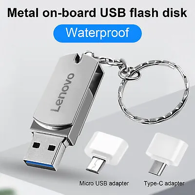 Lenovo USB 3.0 Waterproof 512GB 1TB 2TB USB Handy Flash Drive Memory Stick Thumb • $21.69