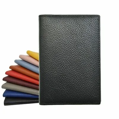 Genuine Leather Passport Holder Soft Solid Case Cover For The Passport Wallet • £15.56