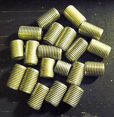 (20) Steel Nipples 1/4  IPS(1/2  Dia.) Lamp Parts Mix Lot 1/2 To 7/8  (NS2) • $10.99