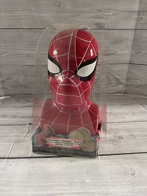 Spiderman Ceramic Money Box Head Bust Marvel Superhero Piggy Bank 2007 • £19.99