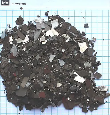 1 Kilogram 2.2LB 99.85% Manganese Metal Flakes Element 25 Sample • $62.80