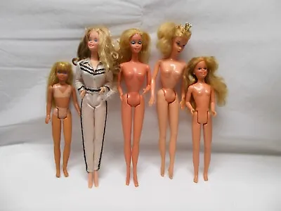 5 Vintage Barbie Dolls Malibu Skipper Winking Barbie Ballerins Plus • $9.99