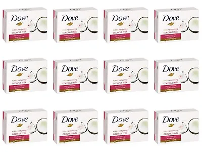 $24.50 • Buy Dove Bar Soap Coconut Milk Moisturizing Beauty Cream  12 Bars