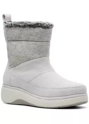 £24.99 • Buy BNIB Clarks Unstructured Ladies UN VISTA WALK 2 Light Grey Suede Ankle Boots