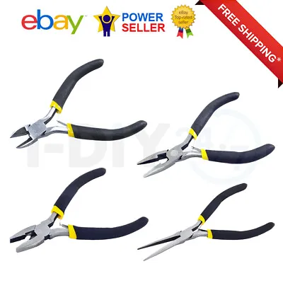 £9.99 • Buy Jewellery Making Mini Pliers Long Nose & Extra Long Nose Side Cutter Plier Tools