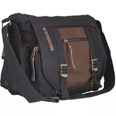 Fox Outdoor Deluxe Concealed Carry Messenger Bag Black/Brown 43-21 • $36.54