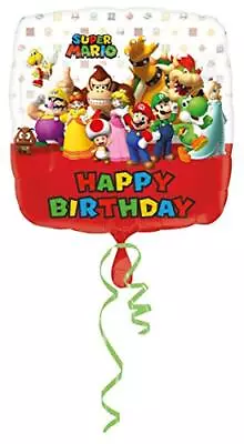 Anagram Super Mario Brothers Happy Birthday Foil Balloon 17  • $8.99