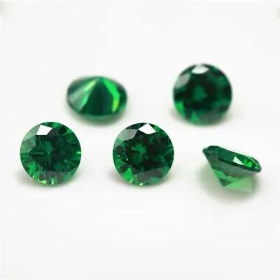 £5.87 • Buy Natural Round Emerald Loose Gemstone Emerald Colombia Emerald Cut AAAAAA+ 6-12mm
