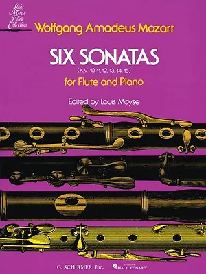 Mozart Six Sonatas KV 10-15 For Flute And Piano Sheet Music NEW 050334530 • $16.95